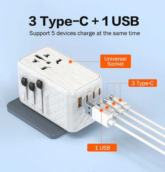 OEM Electronics Manufacturing: The AS100 High-Performance Universal Travel Adapter